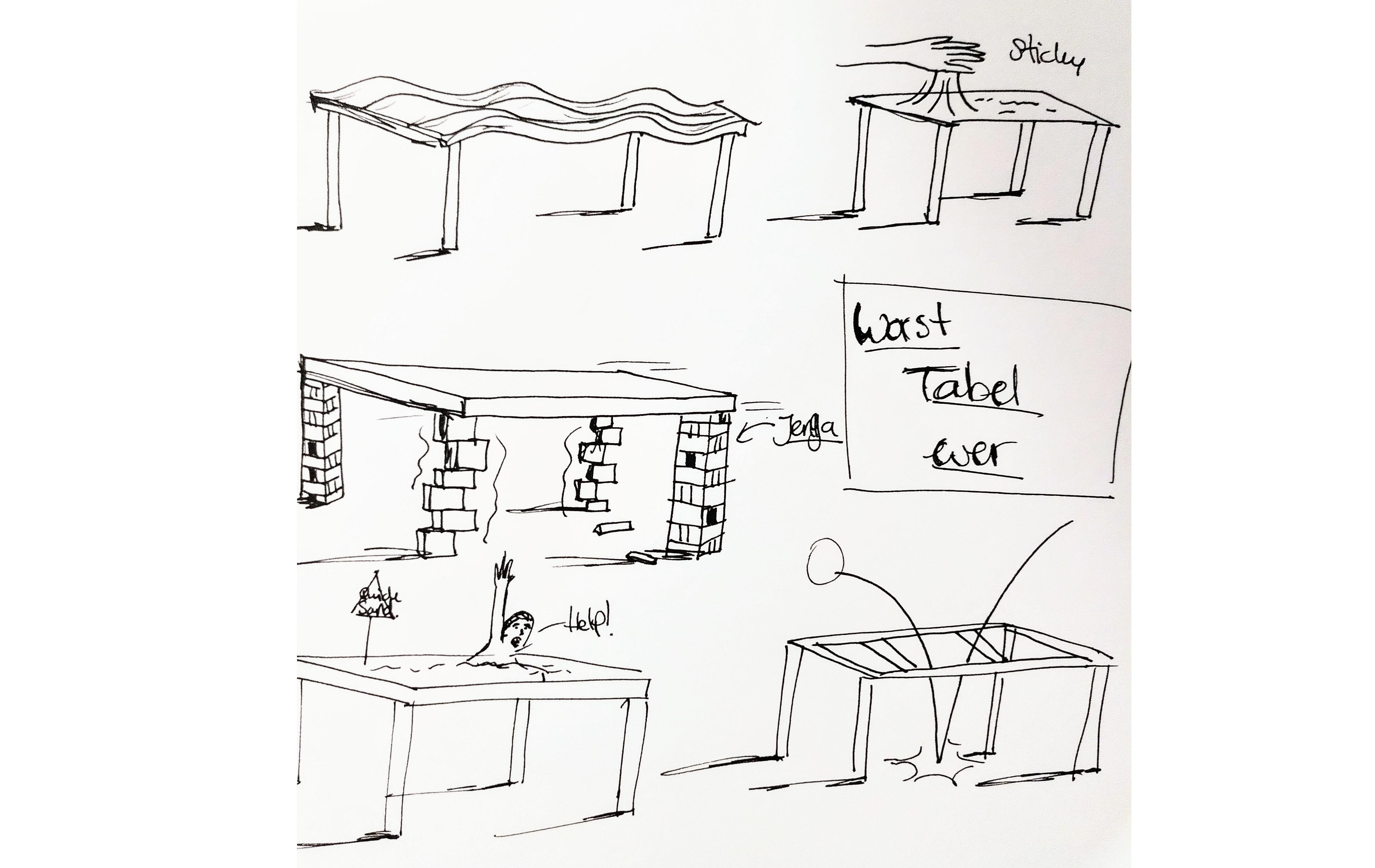Worst table ever - student project