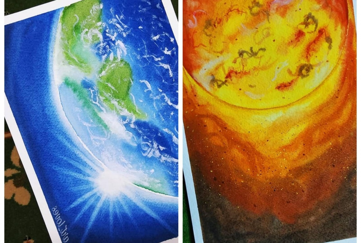 Space Painting - student project