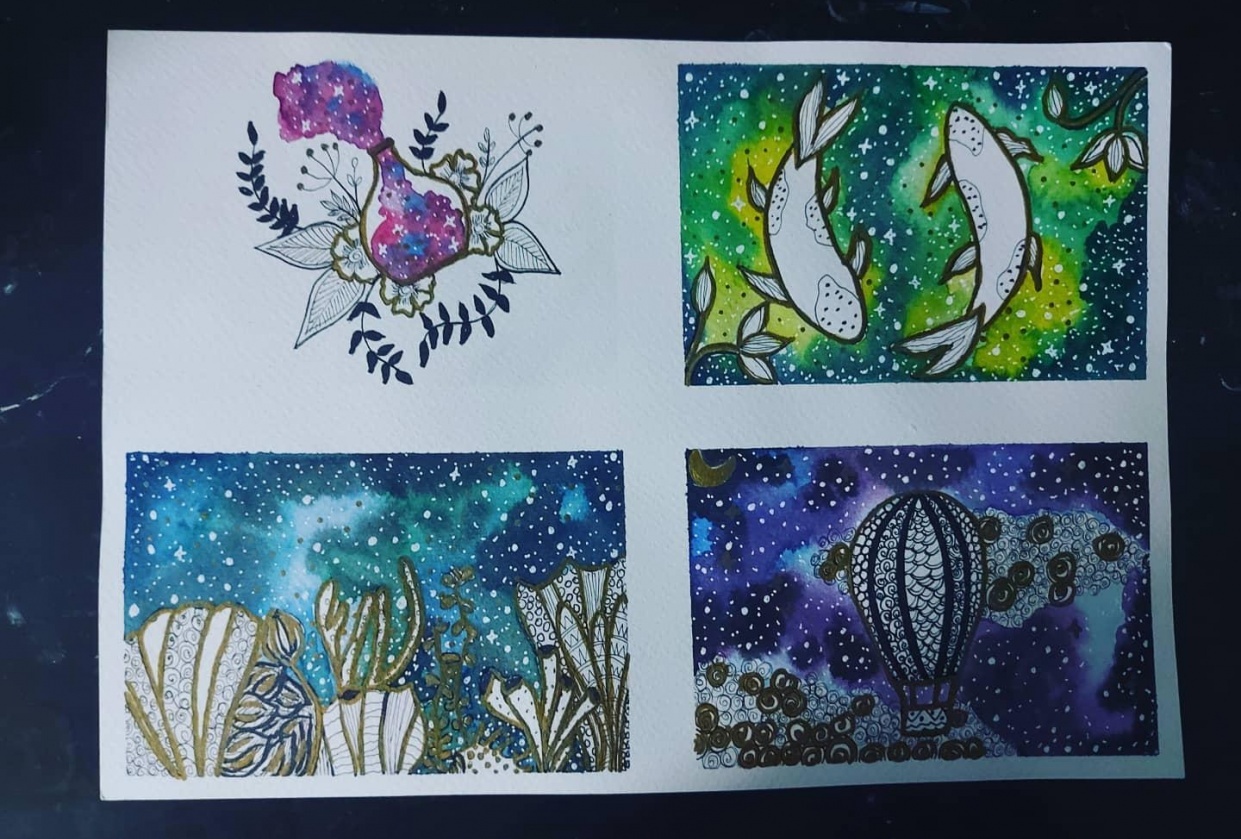 Magical Galaxy Doodles - student project