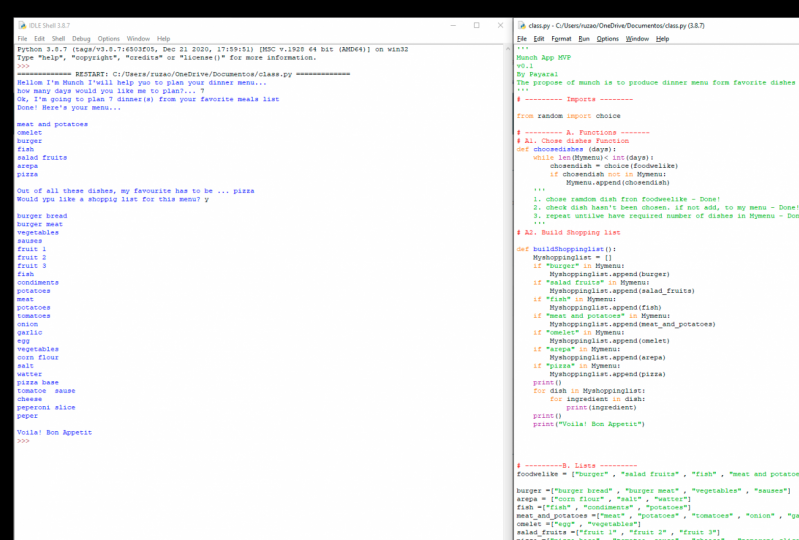 Munch App MVP from Coding for Beginners 1