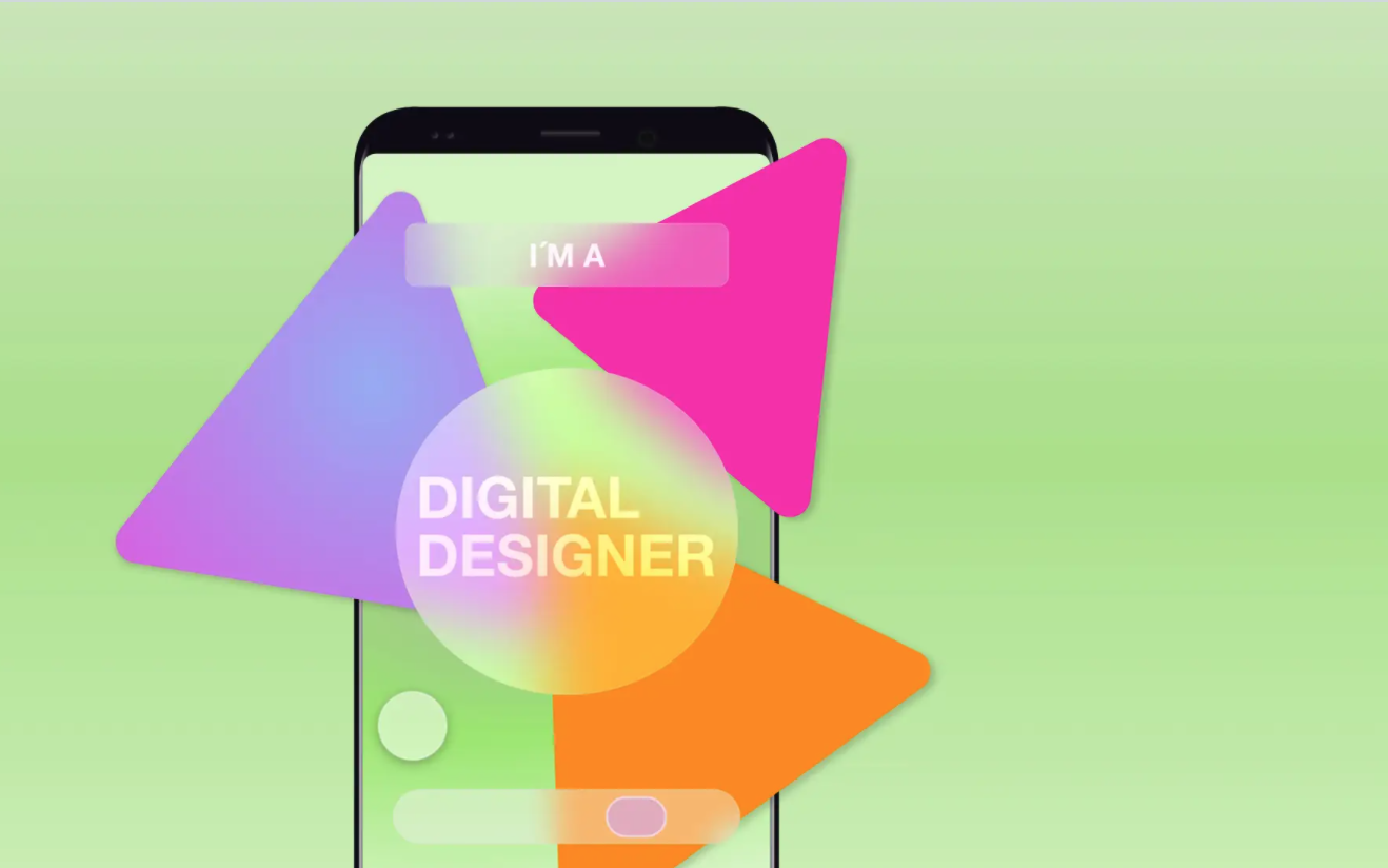 Frosted glass in Adobe XD - student project