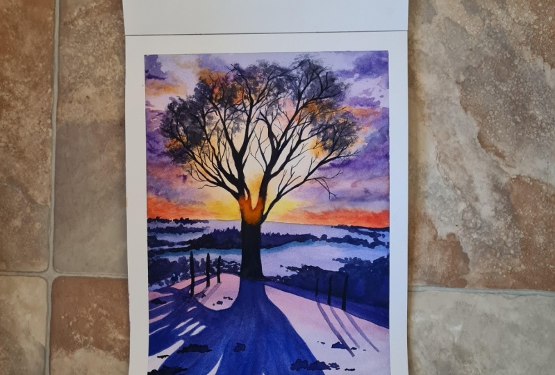 Winter sunset