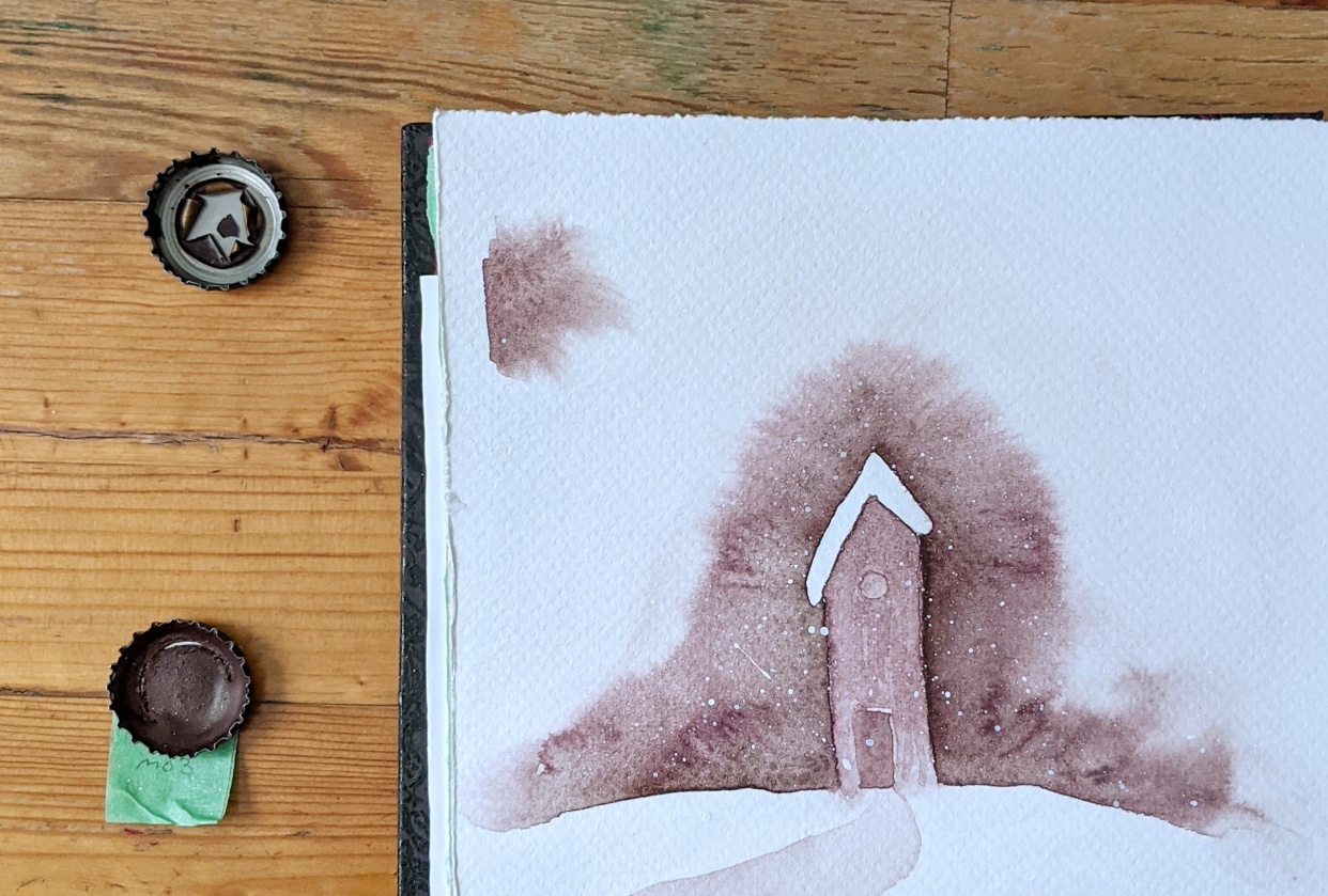 Wintery splashes with Elise - student project