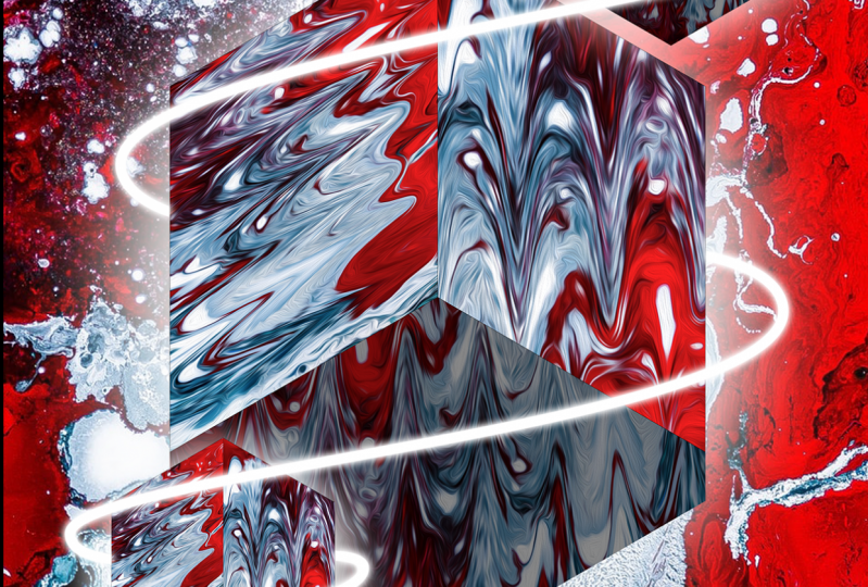 Abstract Art Cube
