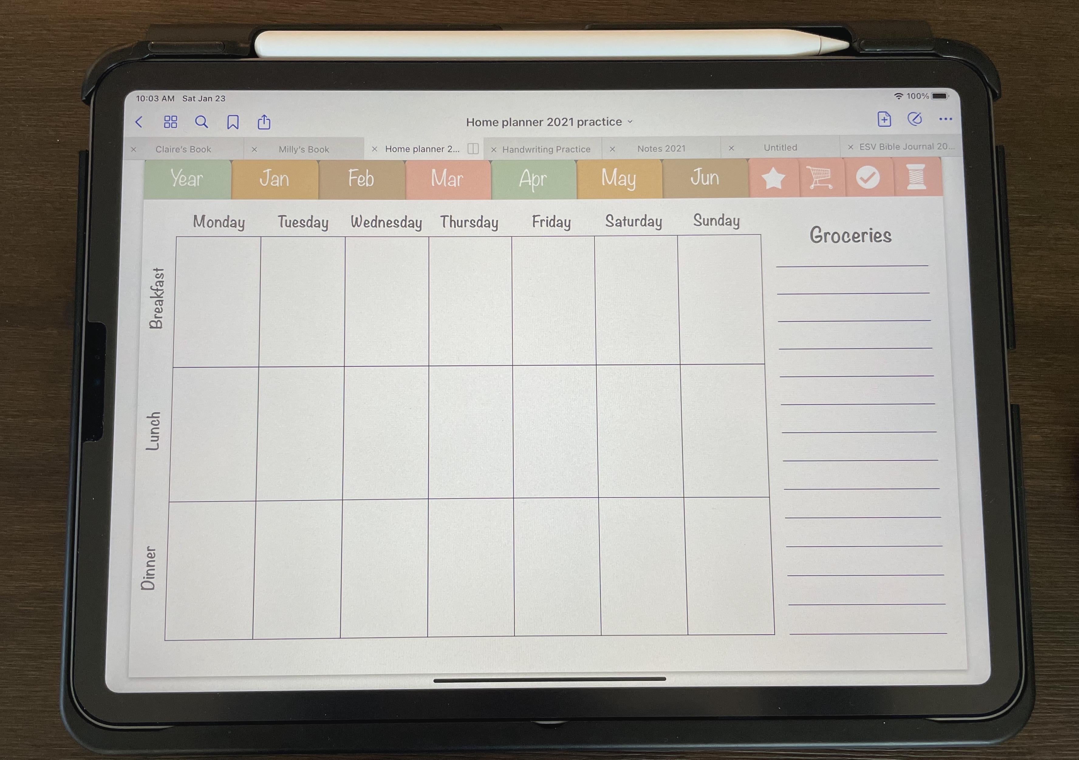 Digital Planner Project 2021 - student project