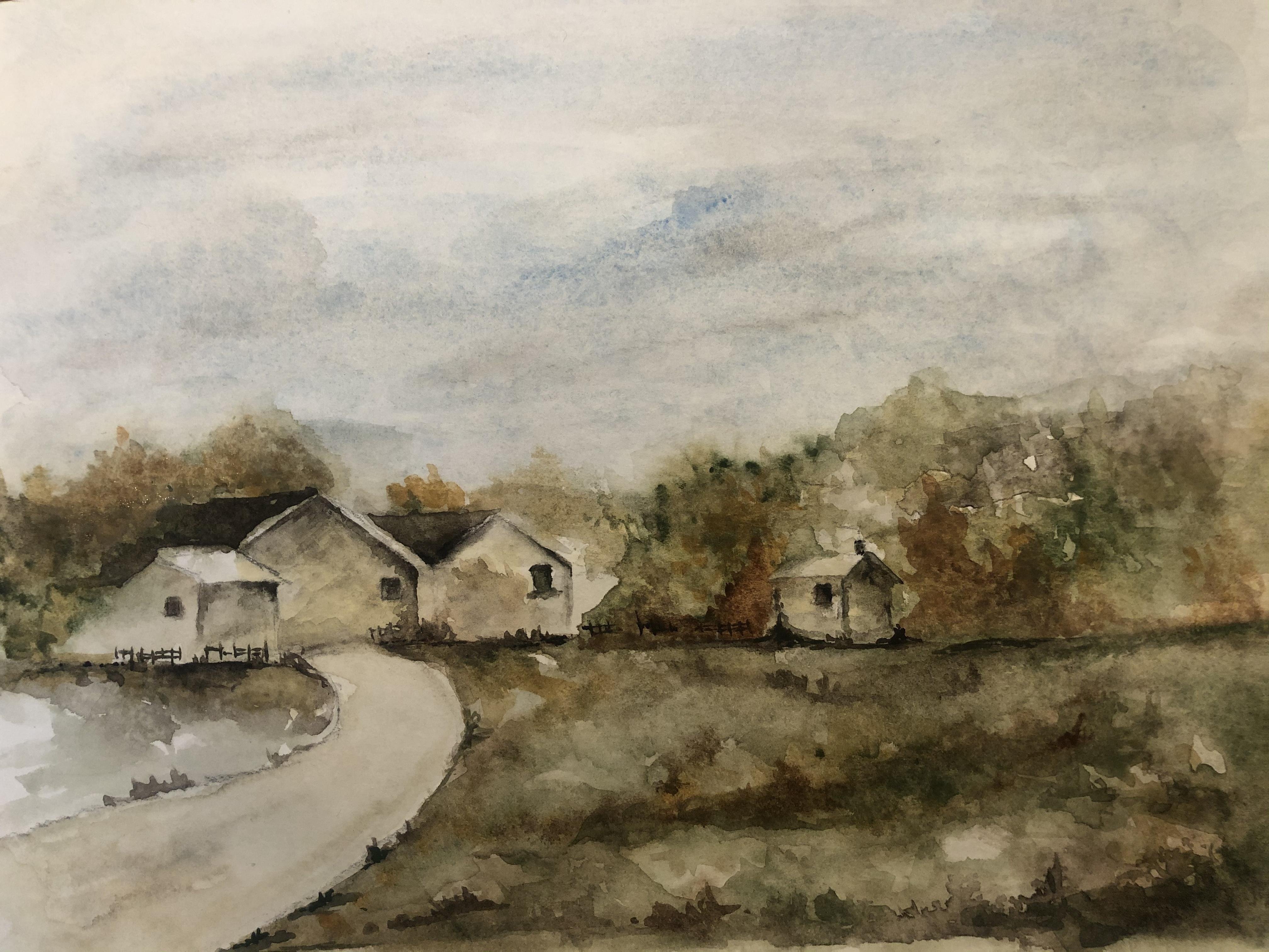 Autumn watercolor - student project