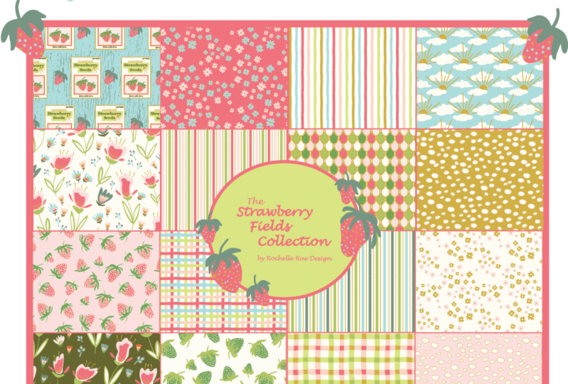 Strawberry Fields Collection by Rochelle Rae Design