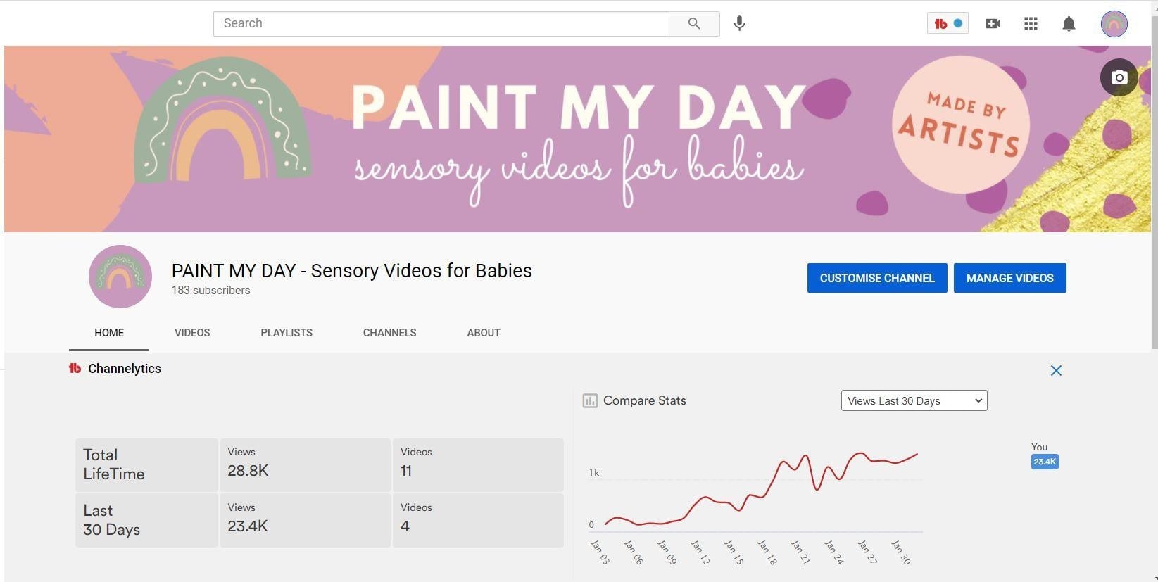 Channel for New Parents - student project