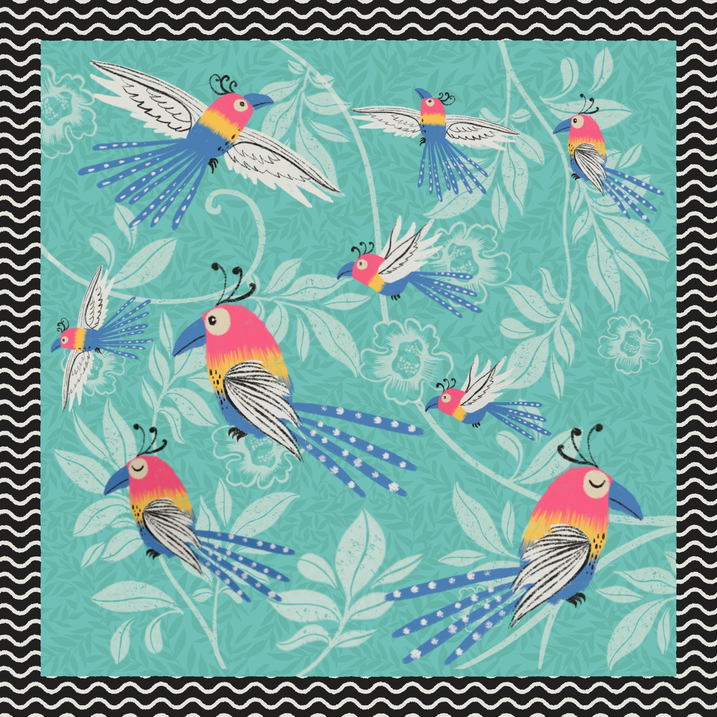 Square scarf - student project