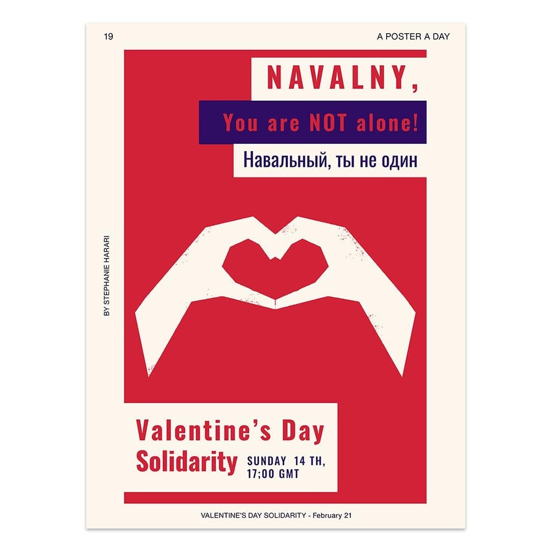 Valentine's day solidarity to Navalny - student project