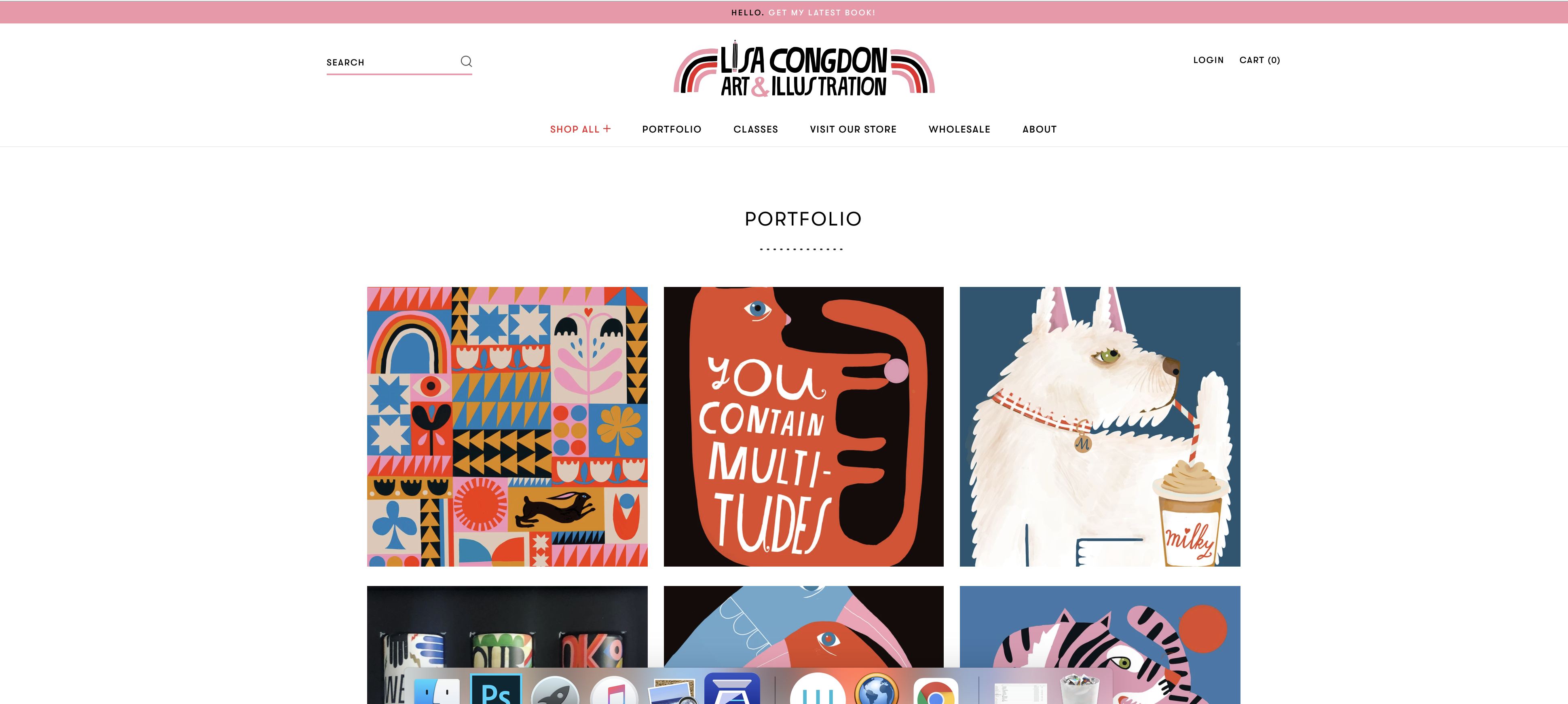 Lisa Congdon Website - student project