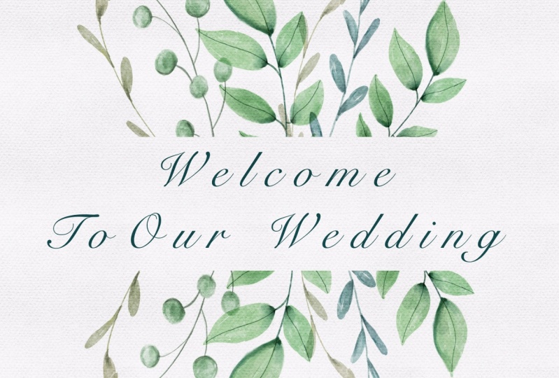Wedding Welcome Sign