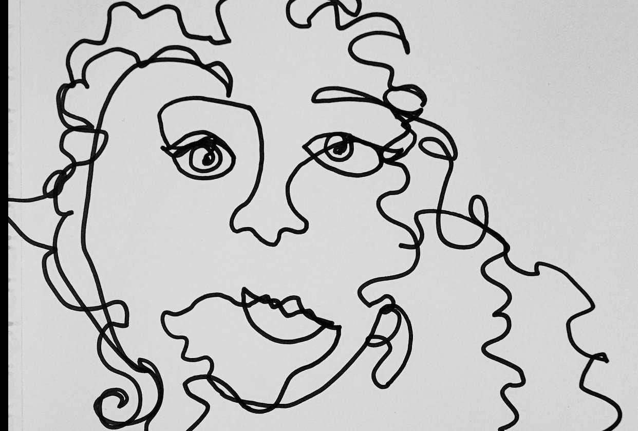 Line Self Portrait - student project