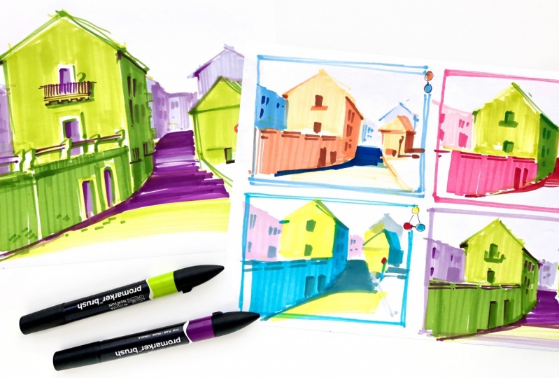 Drawing with a limited color palette