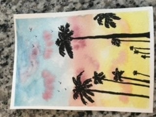 California sunset - student project