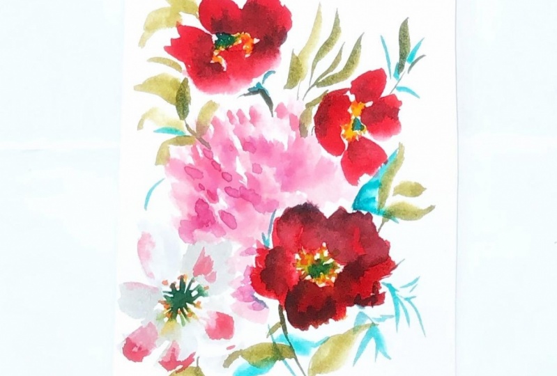 Watercolor florals