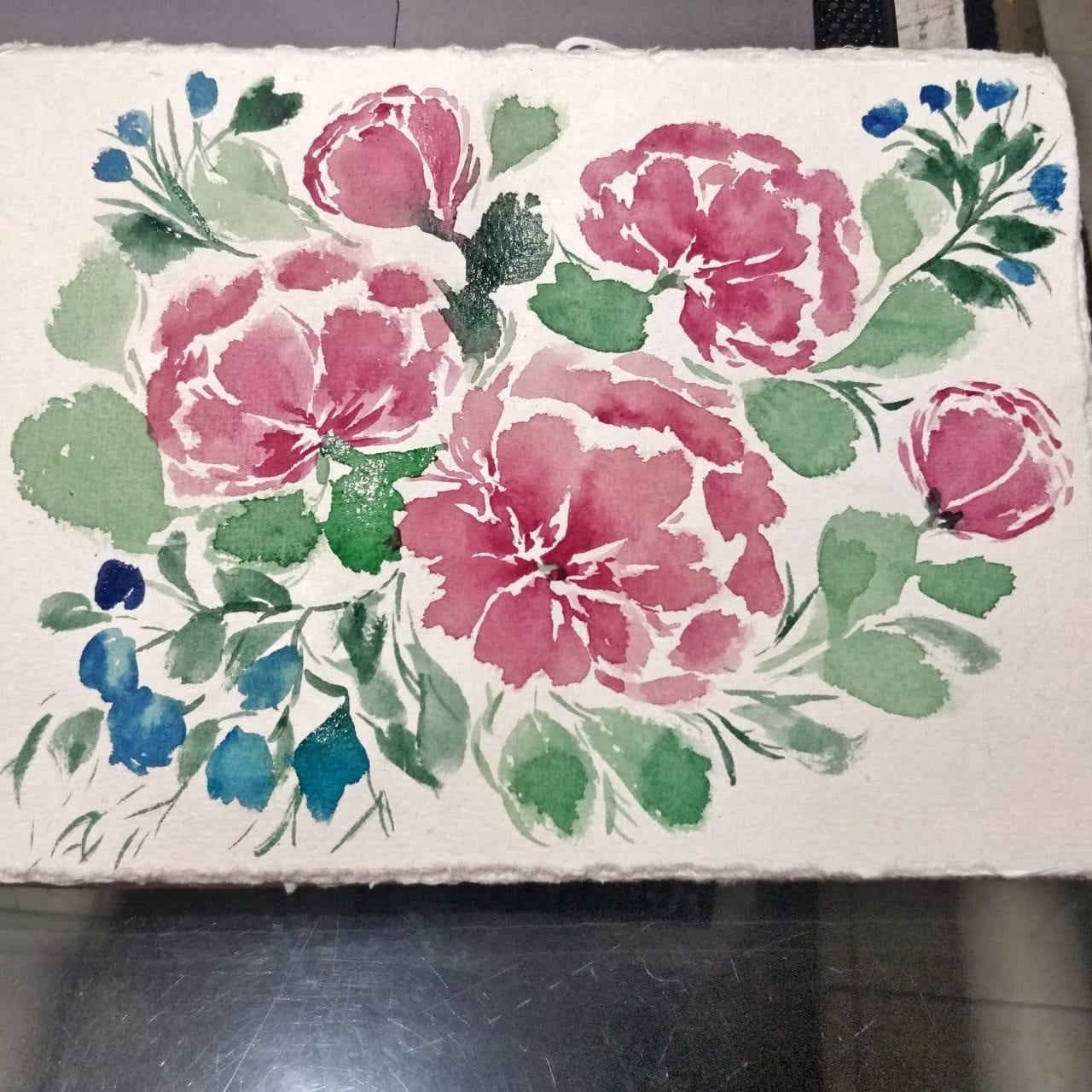 loose peonies - student project