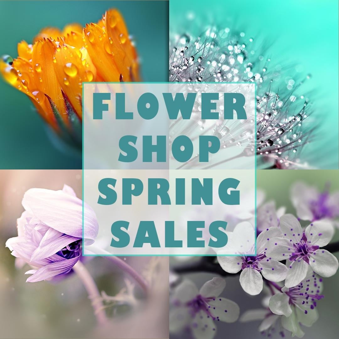 Flower Shop Spring Sales Post - student project