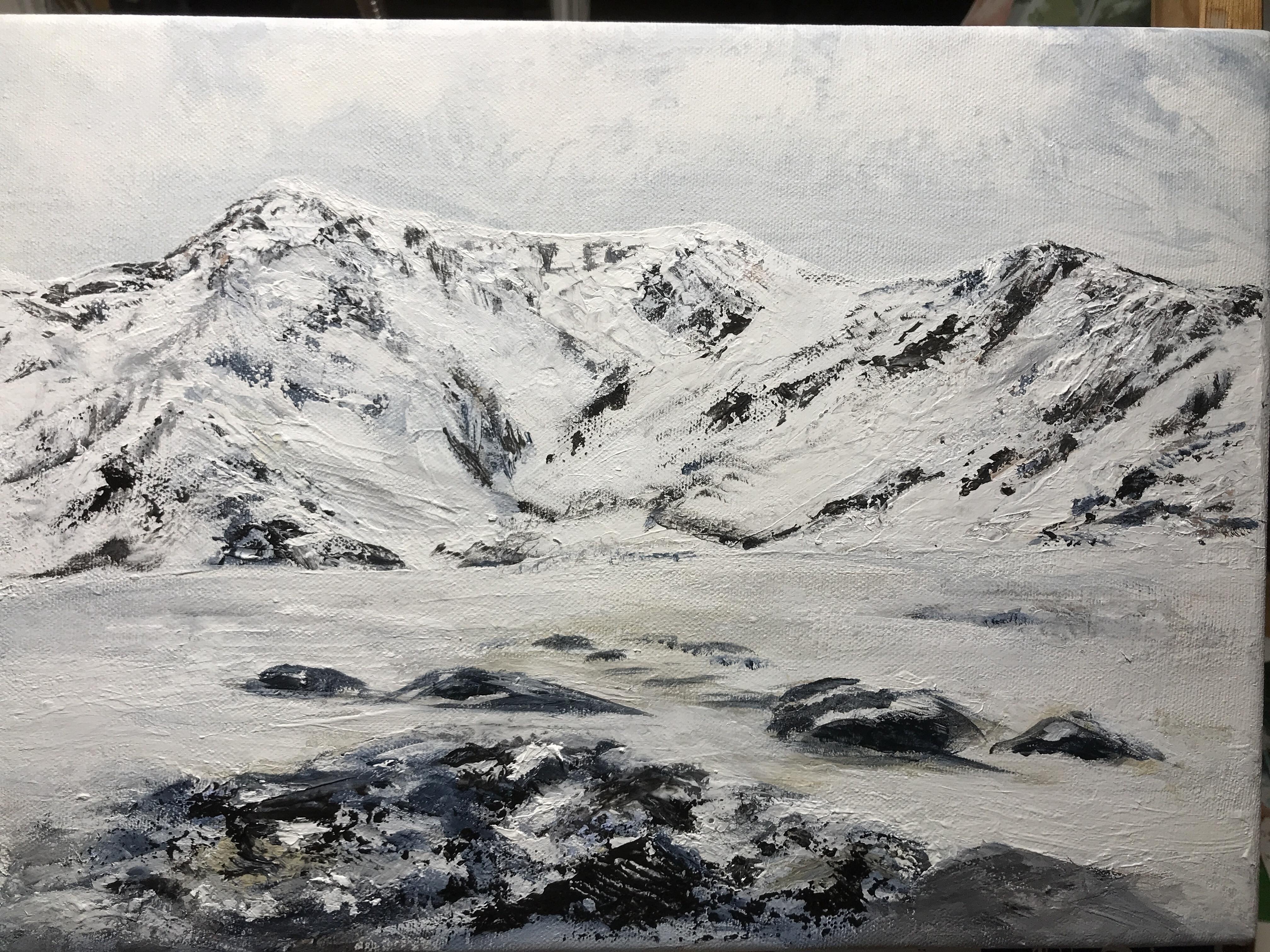 Snowy mountains - student project