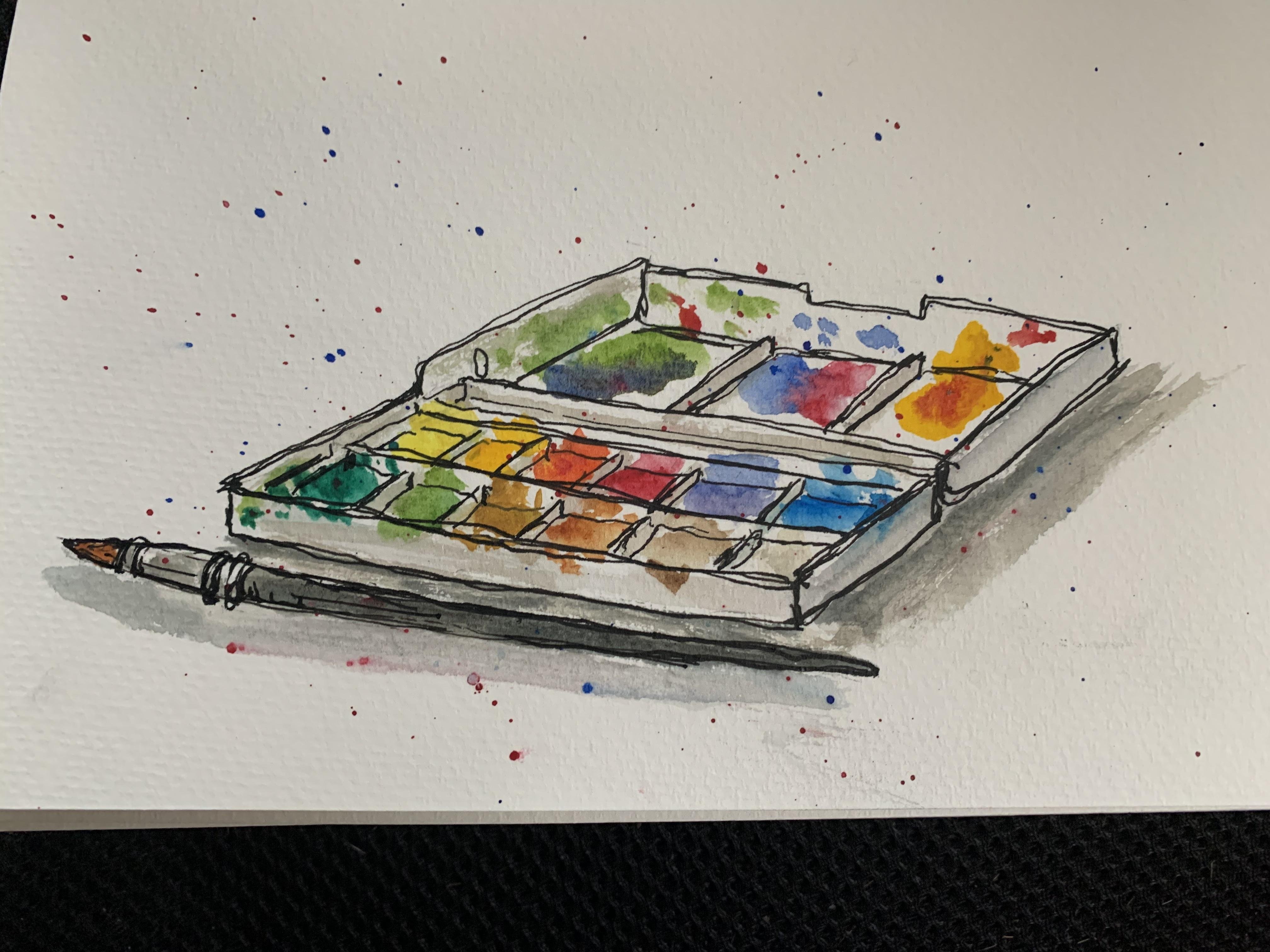 Drawing with Pen and ink - student project