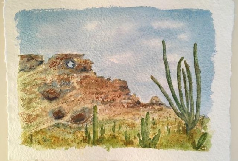 Tried it again!  Only had watercolor