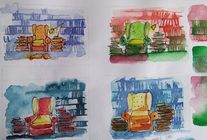 Drawing with limited palette.