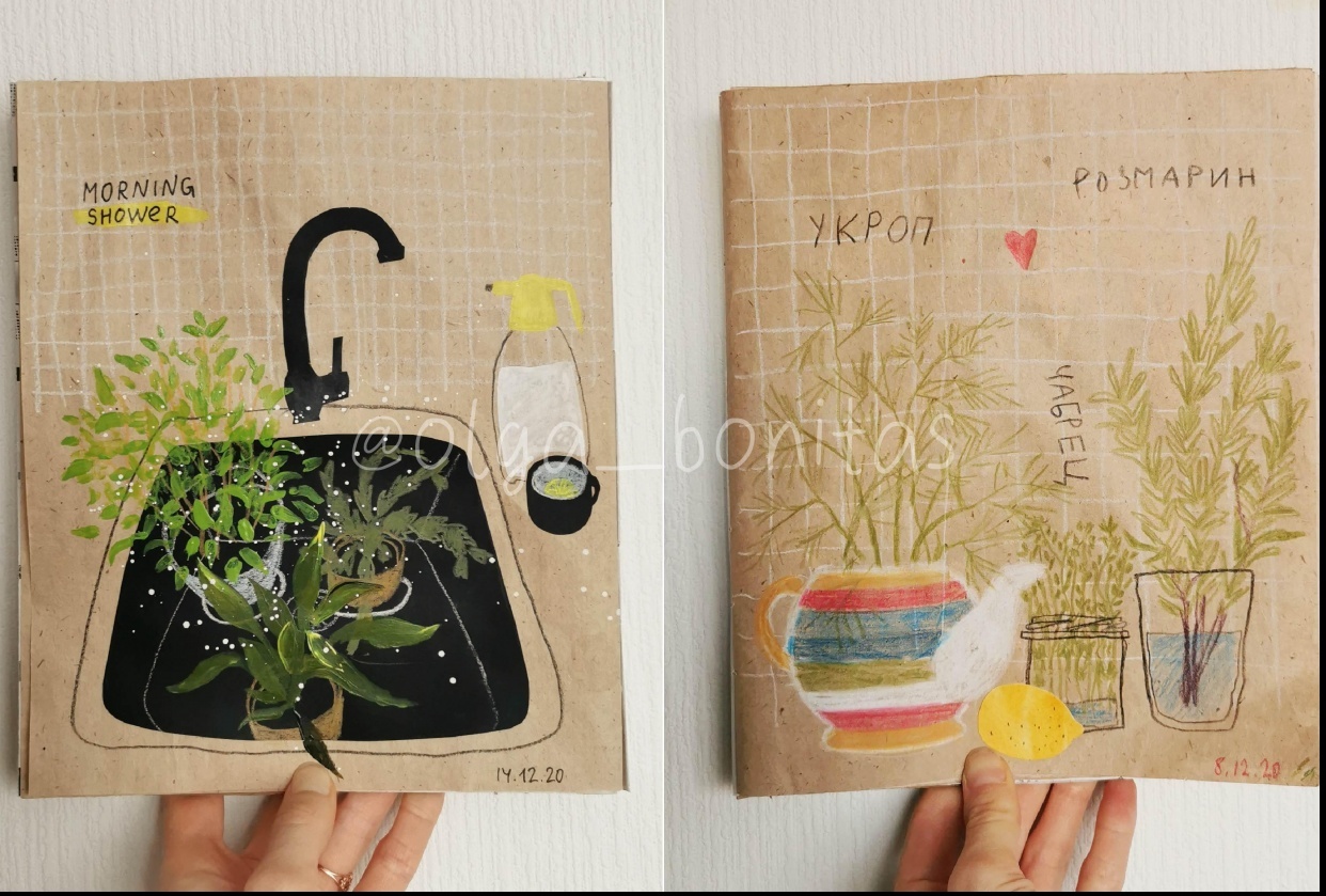 Illustrations from my wastepaper sketchbook - student project