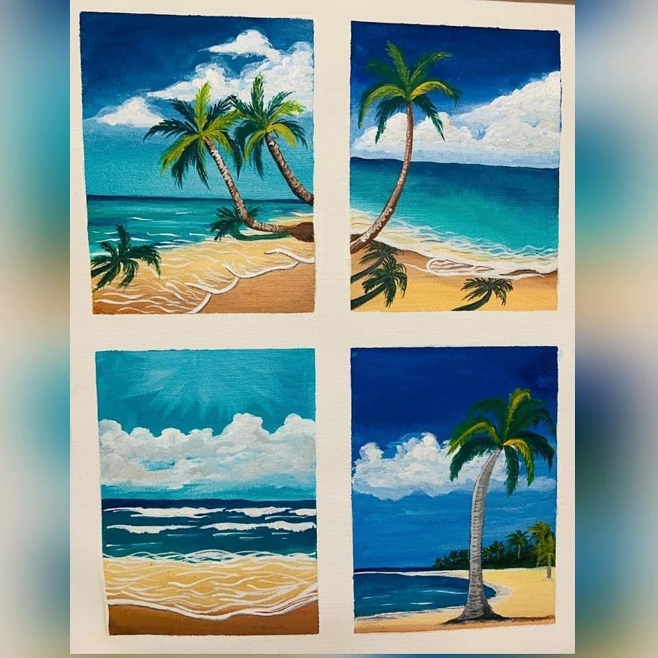 Beach paintings - student project