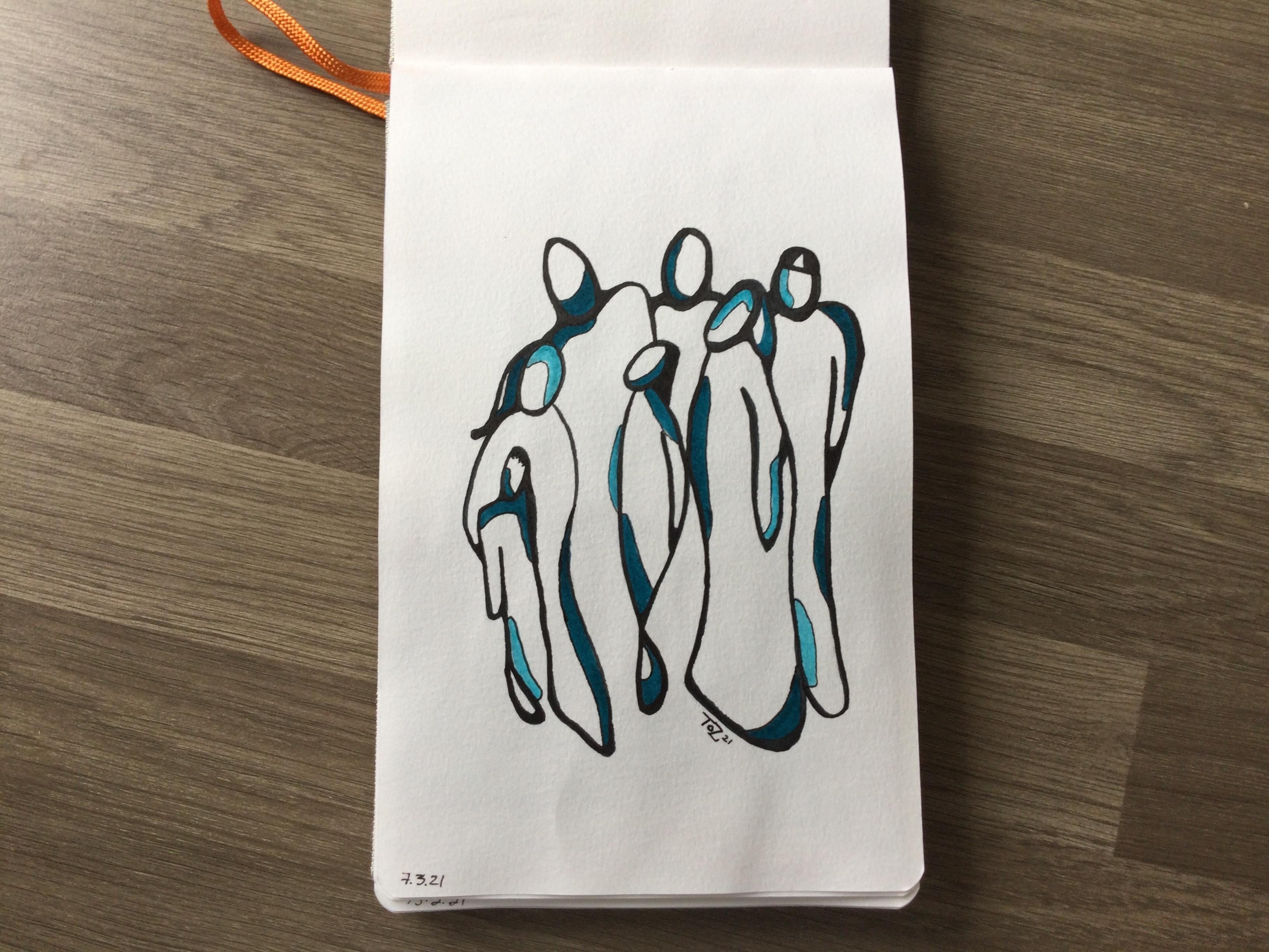 Abstract family portrait - student project