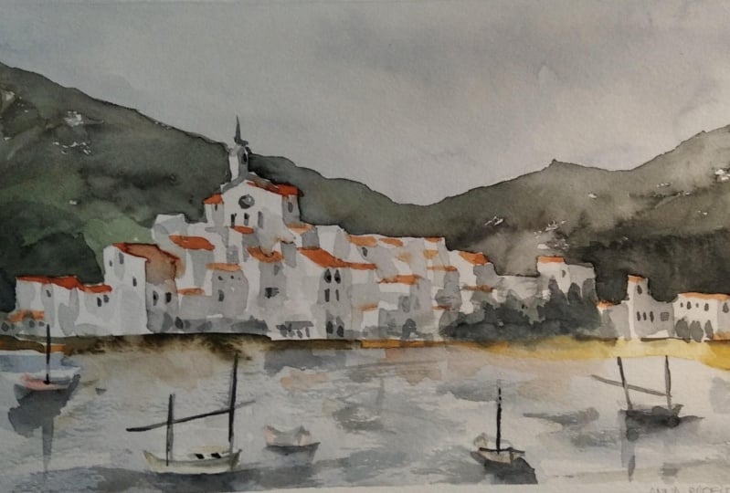 Watercolor beginner technique