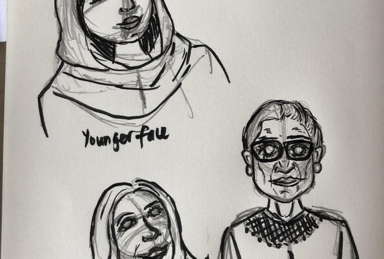 Iconic Women Sketch - student project