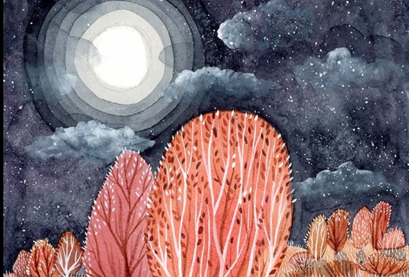My watercolor magical world