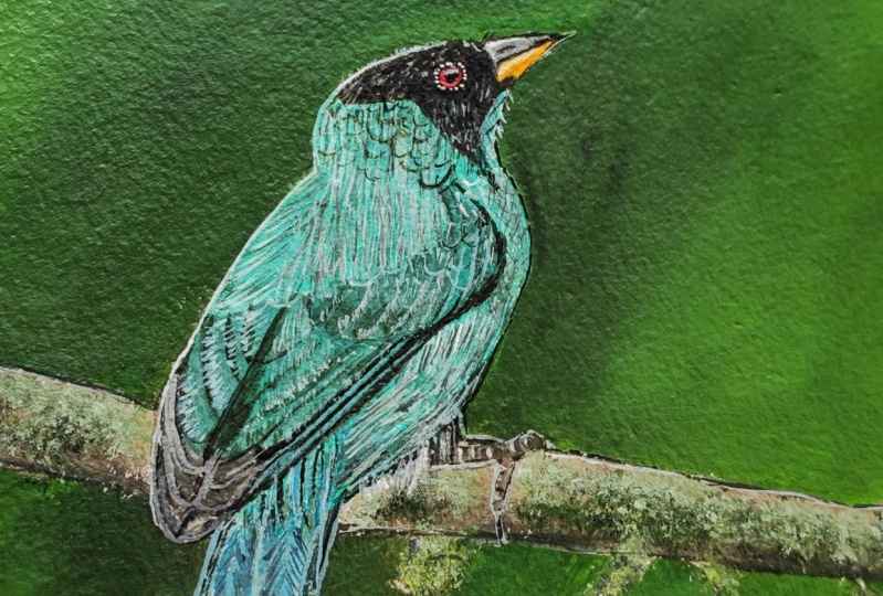 Bird Realistic Painting