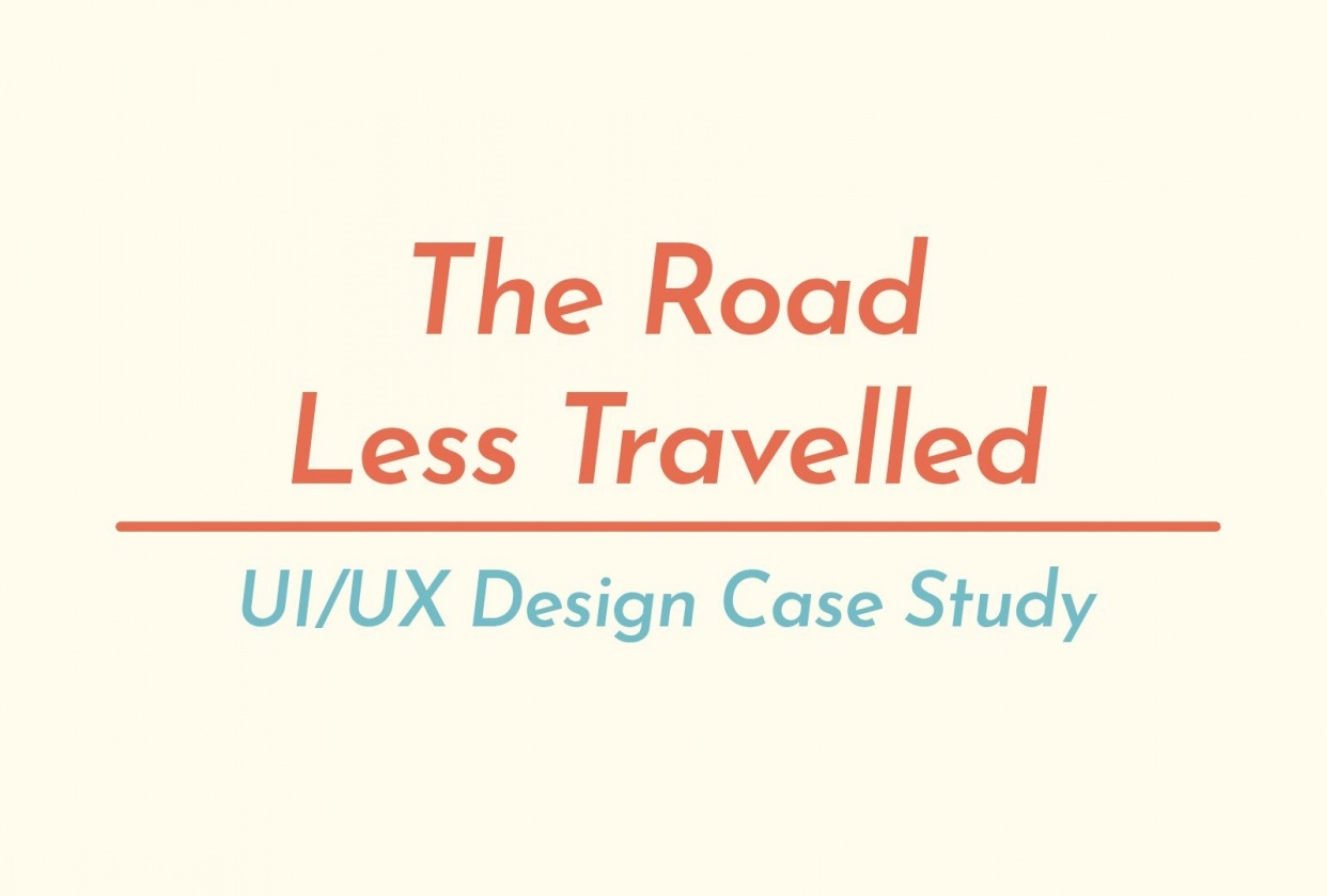 "The Road Less Travelled" - student project