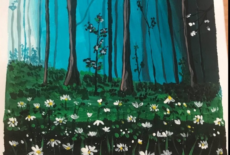 Gouache Landscape