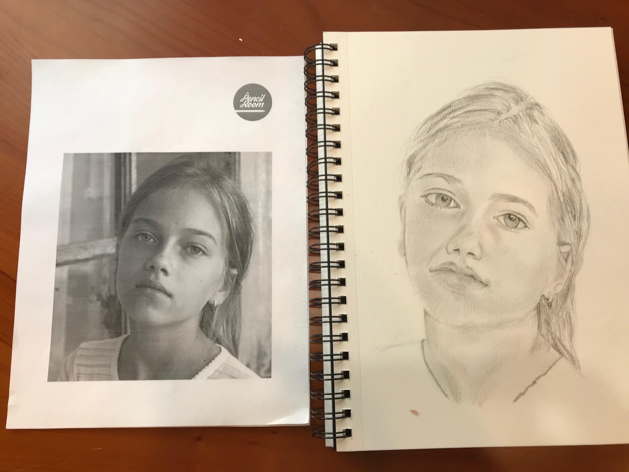 Drawing Portraits Full Portrait - student project