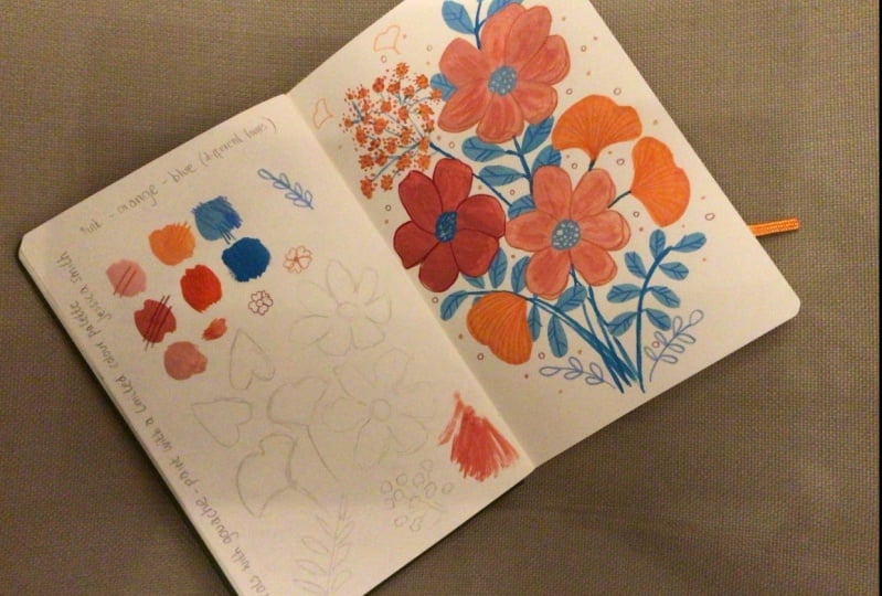Limited Colour Palette Florals