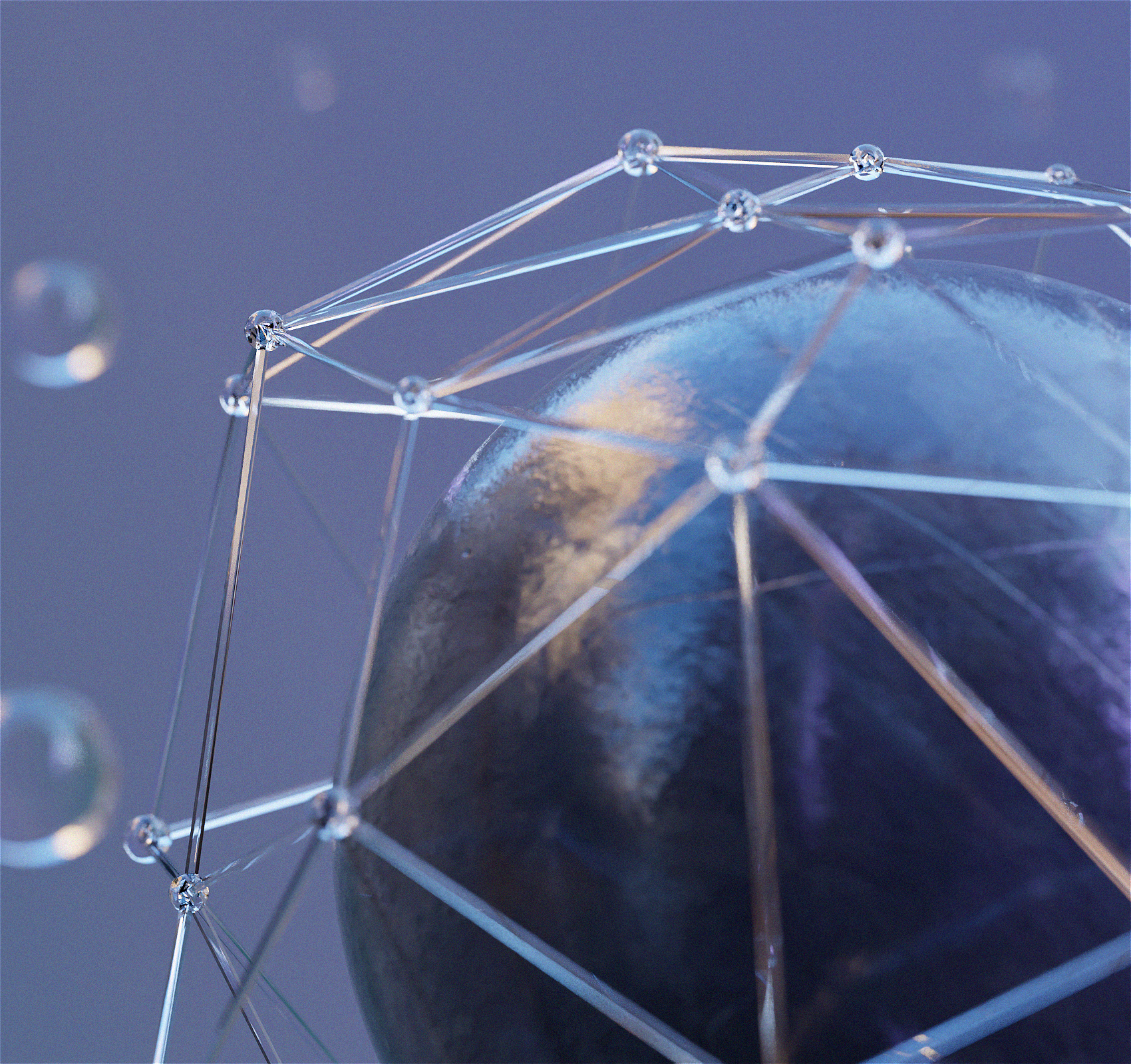 Raindrop animation - student project