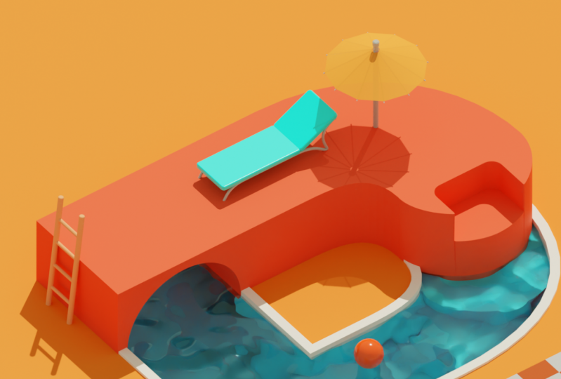 Mini isometric pool