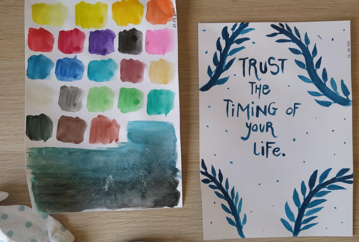 First time using watercolor since I was young! - student project