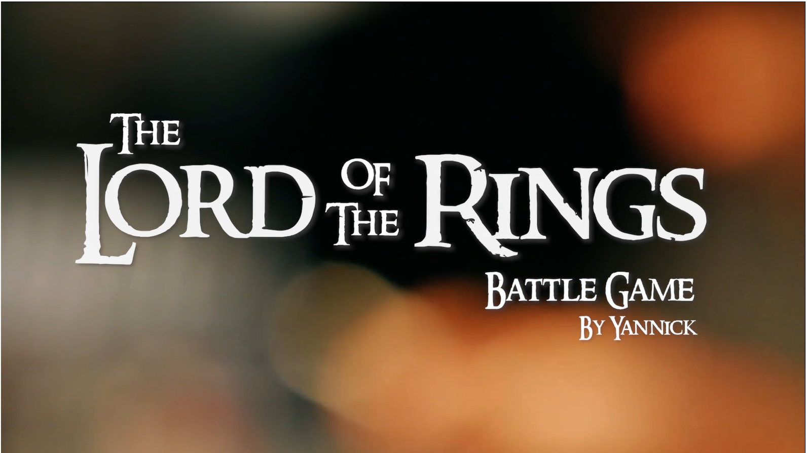 The Lord of the Rings Battle Game Interview with Yannick - student project