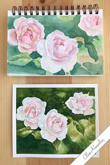 Watercolor Roses