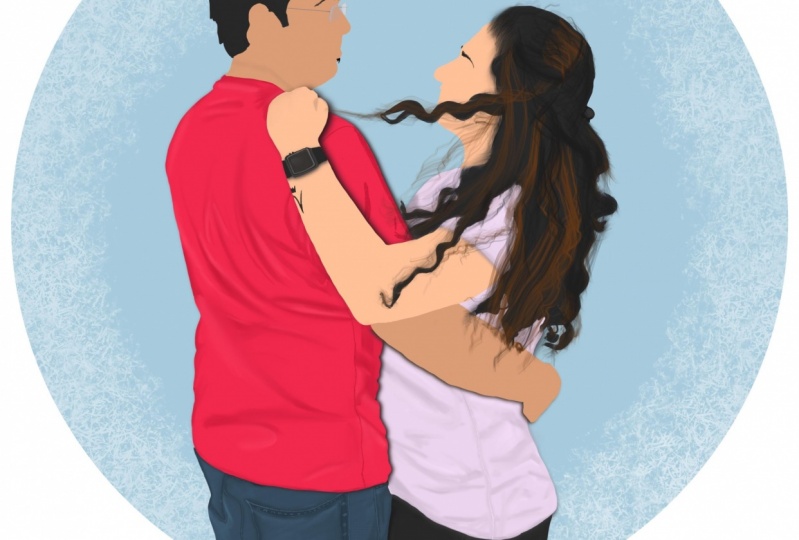 Couple minimal Portrait