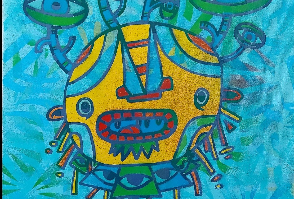 Impromptu paint play time! - student project