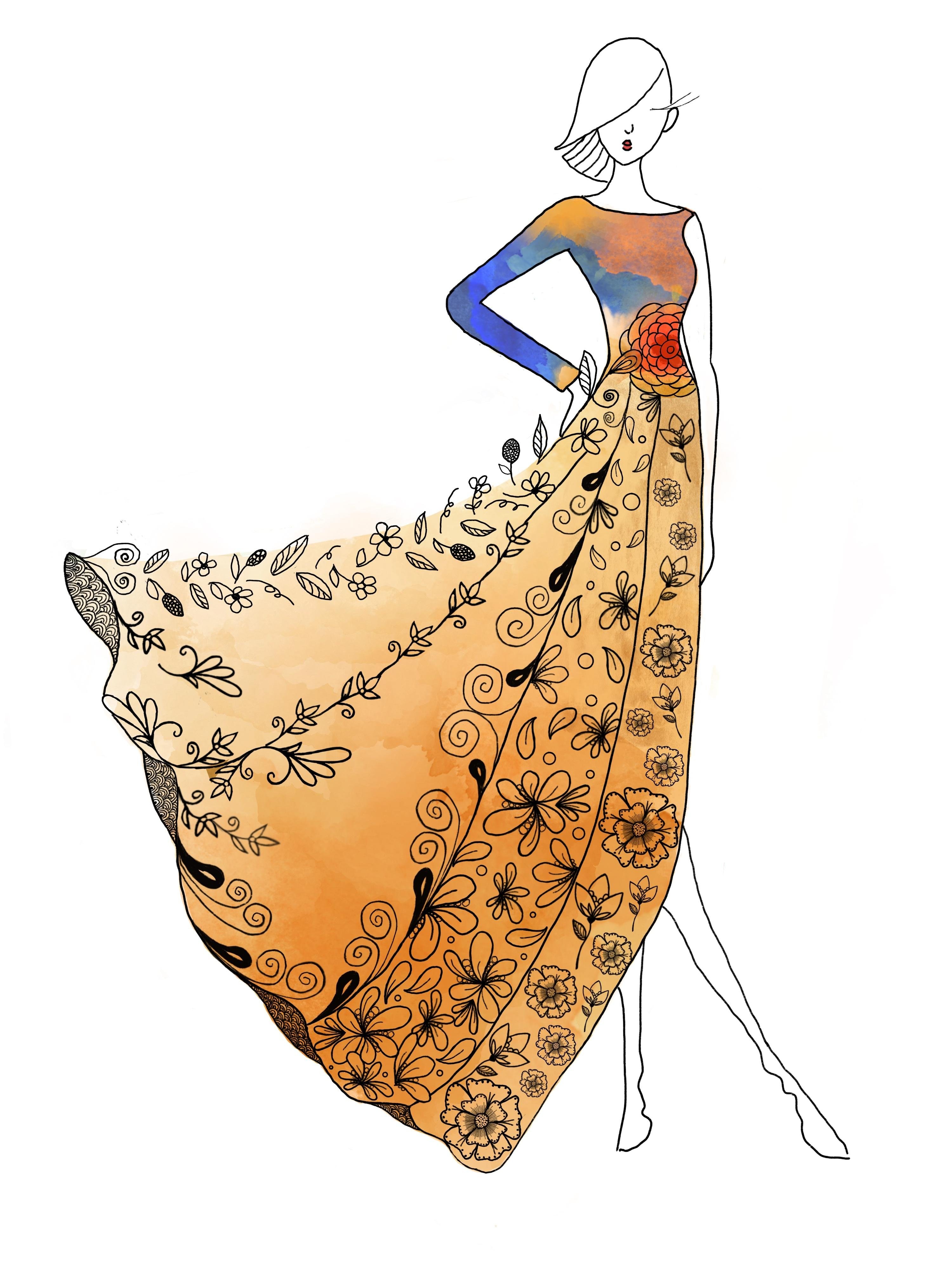 Couture Tangles Project - student project