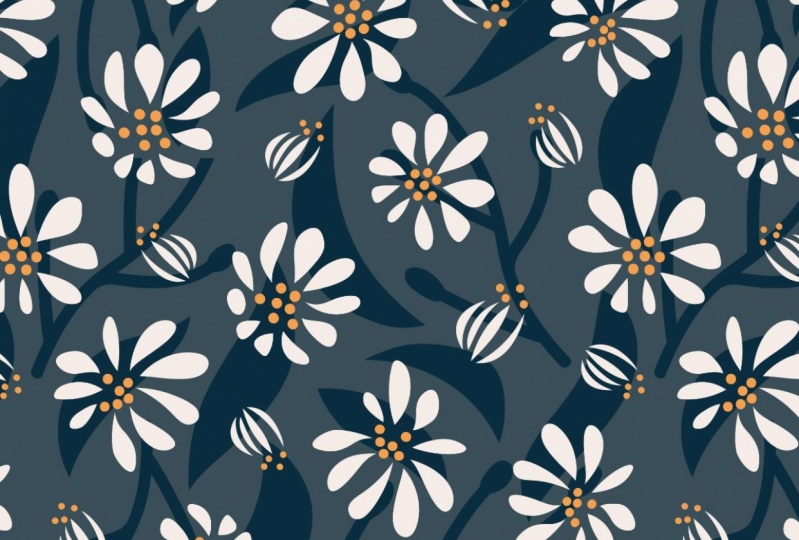 Abstract Daisies