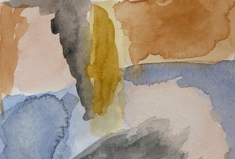 Abstract Watercolor Painting- Layers
