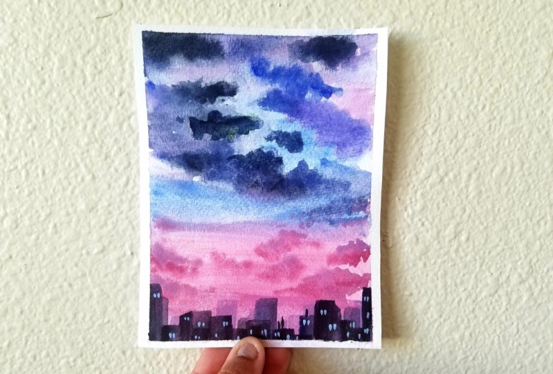 Dreamy Sunsets: Paint Dazzling Skies with Watercolor