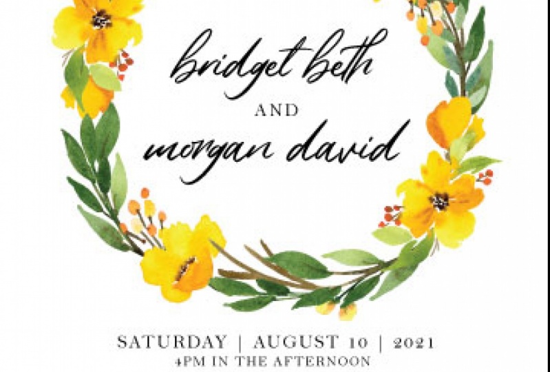 Watercolor Wildflower Invitation Suite
