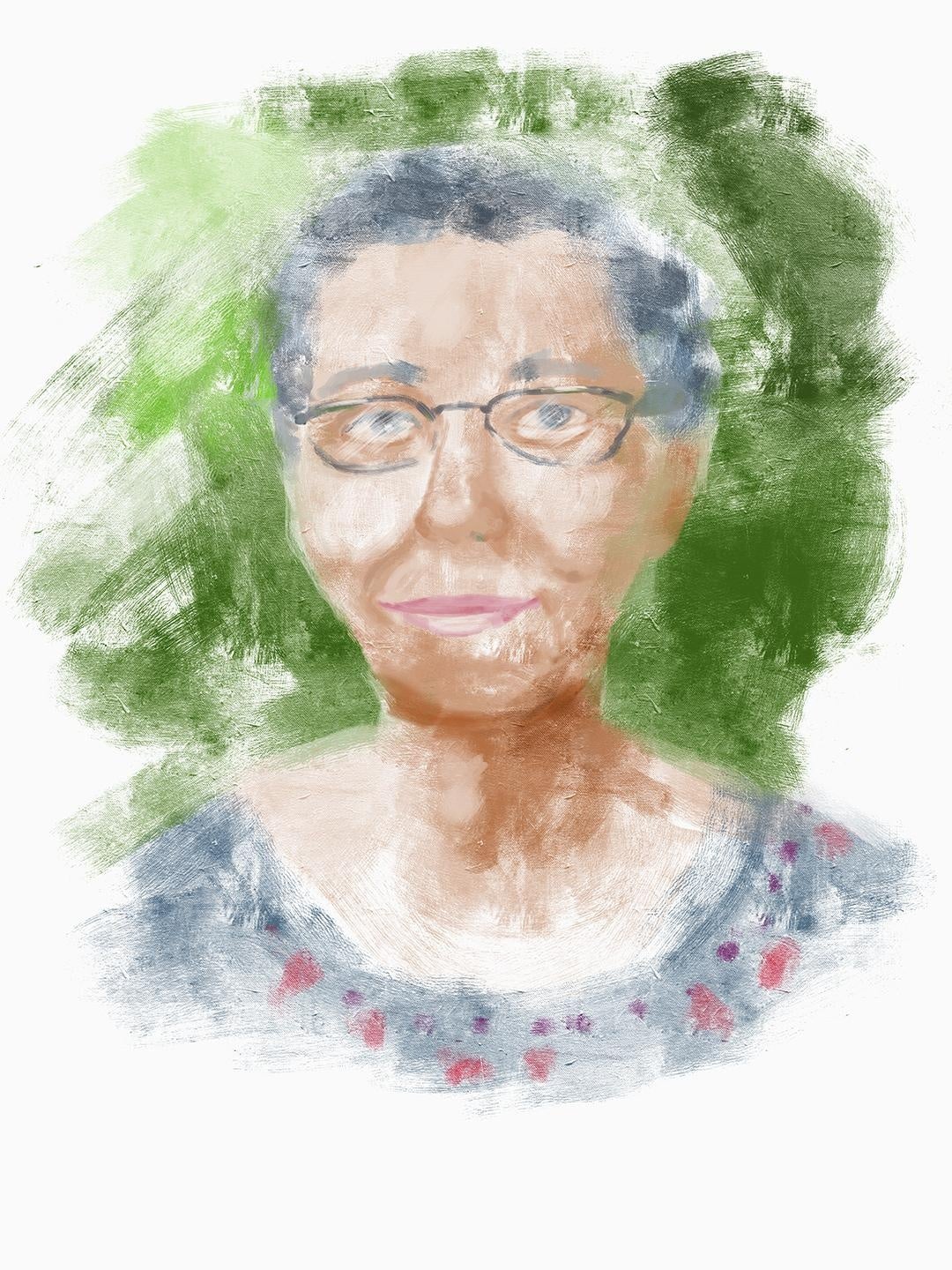 Portriat of a woman - student project